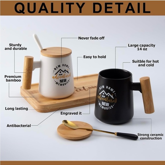 Home Sweet Home Mug Set with Tray - Picture 3 of 5